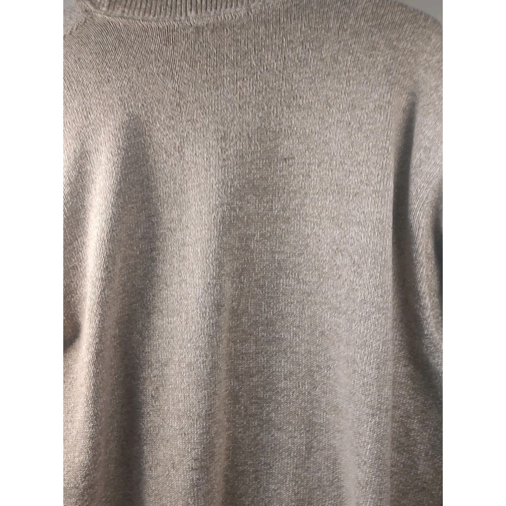 VINTAGE Preswick&Moore‎ Sweater Womens Large Brown Ribbed 100% Shetland Wool - Picture 5 of 5